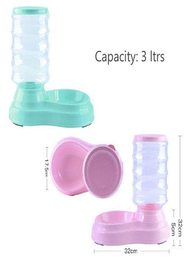 Conziv Pet Feeder Food Dispenser Station - Replenish Pet Food for Dog Cat Animal Automatic Gravity Dry Food Storage Bottle Bowl Dish Stand (Multicolor) - Image 4